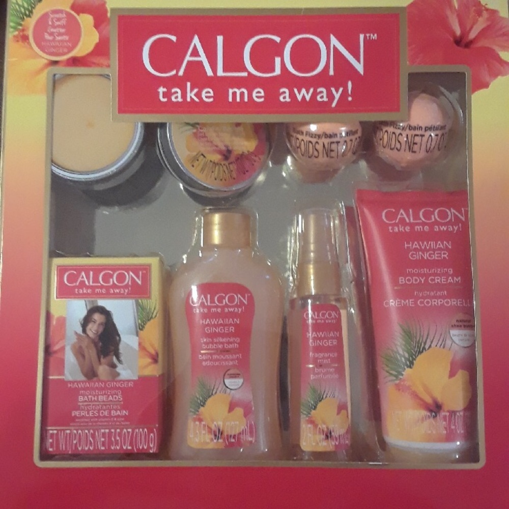 Calgon Hawaiian Ginger Bath Gift Set, 7-pc
